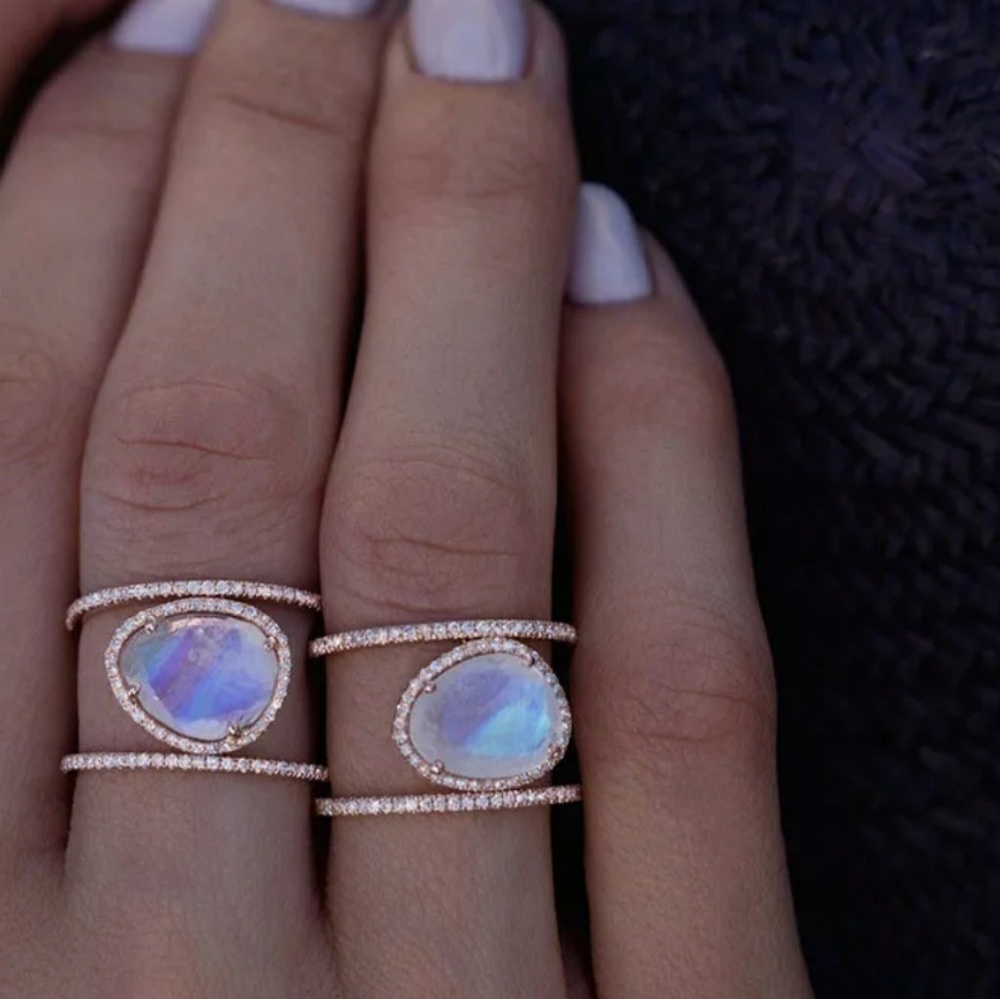 Oval Moonstone Ring